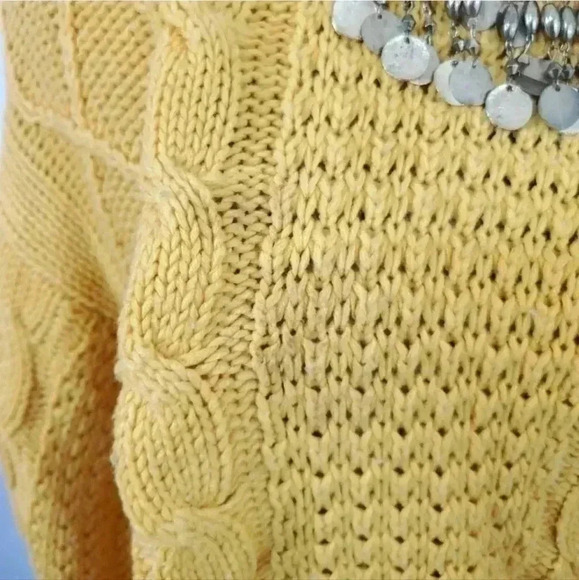 Vintage 50s 60s WPL 11403 Cable Knit Chunky Sweater. XL - Picture 11 of 13